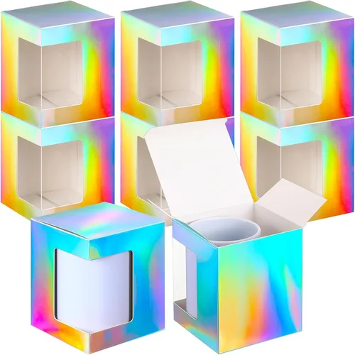 Miniatura 11 de Harloon 24 piezas de cajas para tazas de regalo, caja para café para tazas en blanco de sublimación, embalaje para tazas de 11 onzas, 12 onzas, 15