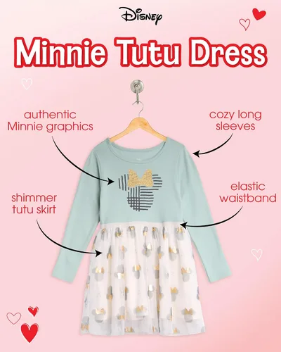Miniatura 2 de Disney Vestido Encanto para niñas Vestido Mirabel Encanto para niñas Vestido tutú de princesa para niños pequeños (tamaños 2T-6X)