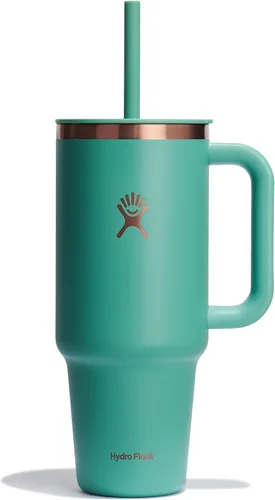 Miniatura 13 de Hydro Flask Vaso de Viaje con Asa, Tapa y Pajita - Acero Inoxidable Aislado en 24 Oz Aloe