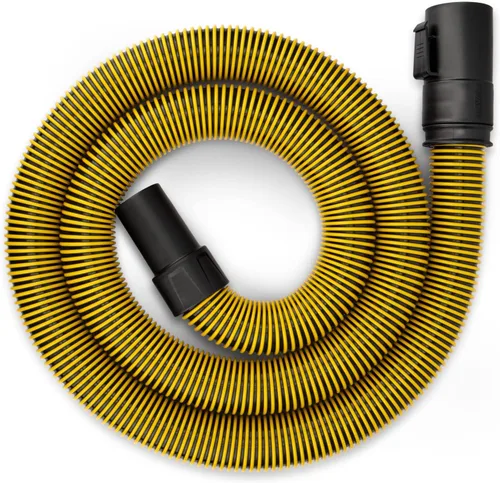 DeWalt DXVA19-2500 Manguera de vacío ultra duradera para aspiradora de tienda, accesorios para aspiradora de tienda de 1-7/8", Amarillo