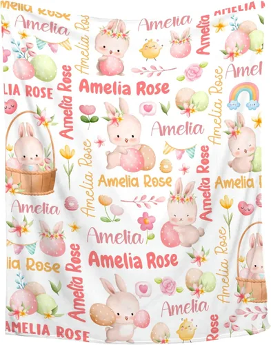 Miniatura 22 de Manta de bebé personalizada de Sandilya para niñas y niños, mariposas, manta de bebé personalizada con nombre, manta envolvente para niños pequeños