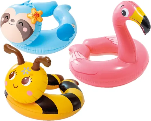 Intex 59220NP Animal Split Swim Ring, Color Puede Muy