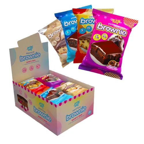 Miniatura 8 de Prime Bites Brownie Proteico de Alpha Prime Supplements Alto en Proteína, Golosina Baja en Azúcar Fortificada con Colágeno Delicioso Bocadillo