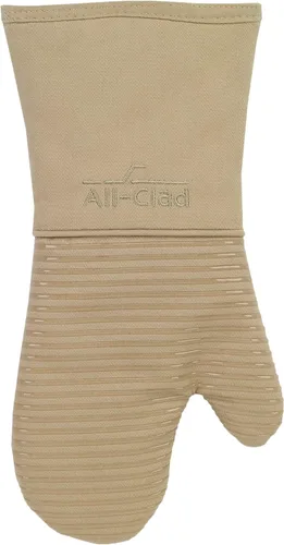 Miniatura 29 de All Clad Manopla de Horno de Silicona: Resistente al Calor hasta 500 Grados - 100% Algodón y Silicona, Manopla de Horno de 14"x7" para Cocina y Chili