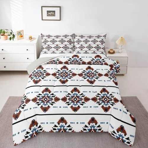 Miniatura 10 de Feelyou Juego de edredón de zorro ártico, juego de ropa de cama para niños y niñas, bonito edredón de animales salvajes, juego de edredón 1 juego