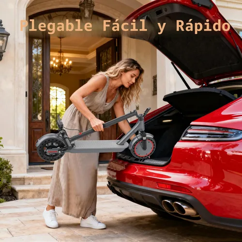 Miniatura 9 de WERHY 10 Inches Electric Scooter, 22 MPH Top Speed & 500W Powerful Motor, 22-28Miles Long Range, Folding E Scooter with Dual Braking for Adults