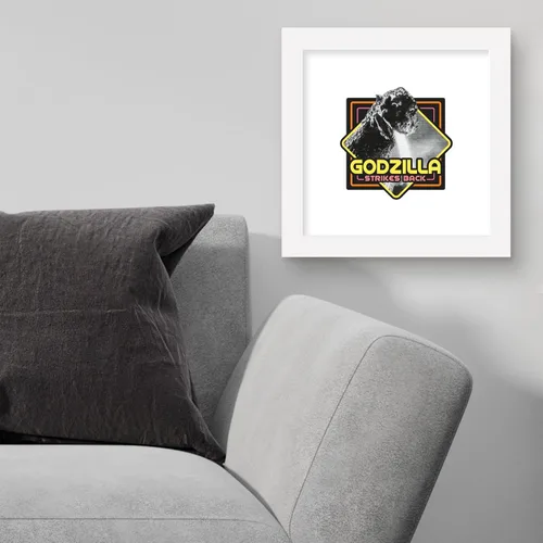 Miniatura 3 de Trends International Gallery Pops Godzilla - Póster de pared de Godzilla Strikes Back, 12.00 x 12.00 pulgadas, versión de marco blanco