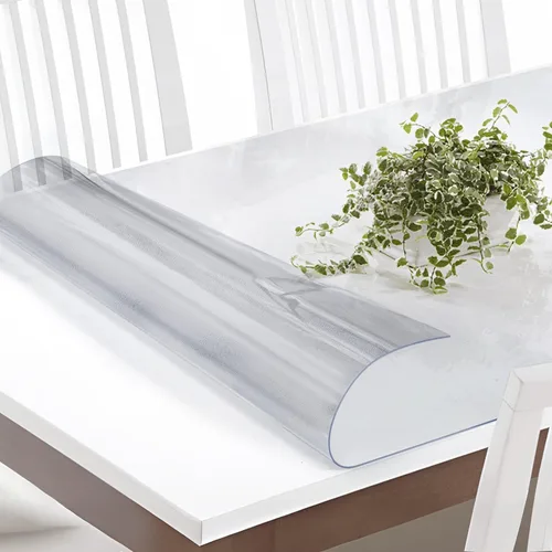 Miniatura 10 de Vicwe Protector de mesa transparente de 36 x 48 pulgadas, protector de mesa transparente de 1.5 mm de grosor, protector de mesa de plástico