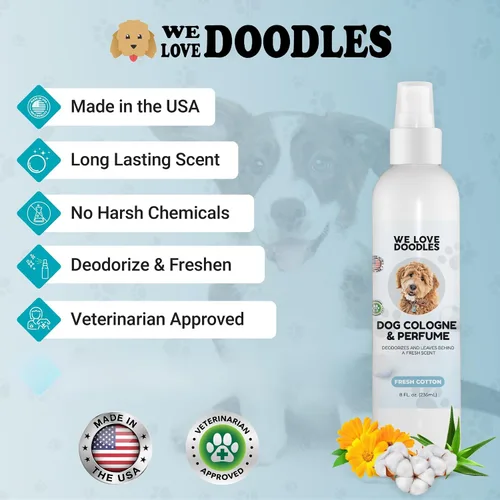 Miniatura 2 de Colonia y perfume para perros, desodorizante, de larga duración después del baño, desodorante para perros malolientes, pawfume para mascotas
