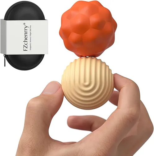 Miniatura 10 de Bolas Magnéticas de Silicona Juguete Fidget para Adultos, Bolas de Imanes de Silicona Suave, 2PCS Extra Grandes de 40.5mm Juguetes Sensoriales