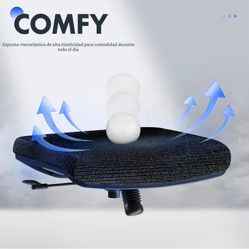 Miniatura 6 de FLEXISPOT OC3 Air - Silla de oficina ergonómica con respaldo de malla, silla giratoria para computadora, sillas de escritorio de oficina ejecutiva