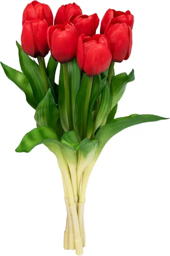Miniatura 33 de Flores artificiales/falsas/sintéticas, rosas con 2 flores, coral, 10 unidades para bodas, hogar, fiestas, restaurantes