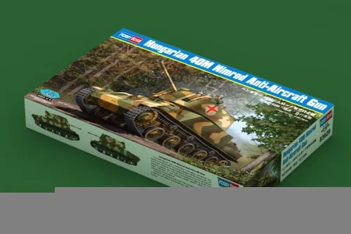 Miniatura 2 de Hobby Boss Kit de modelo de pistola antiaérea húngara Nimrod 40M