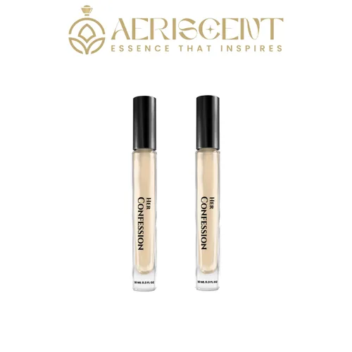 Miniatura 2 de Her Confession Travel Size Duo Eau de Parfum para mujer 2 x 0.3 fl oz Fragancia floral de almizcle ámbar de vainilla de larga duración