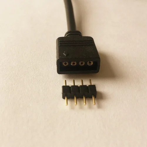 Miniatura 2 de Cable de extensión de tira LED RGB de 3.3 ft, 3.3 pies, 4 pines, cinta LED, cable de extensión de cinta LED, extensor de banda LED, cable