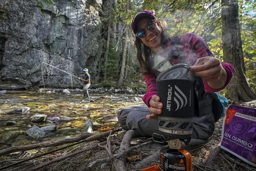 Miniatura 9 de Jetboil MicroMo - Sistema de cocina ligero de precisión para acampar y mochilero con control de calor ajustable Carbono