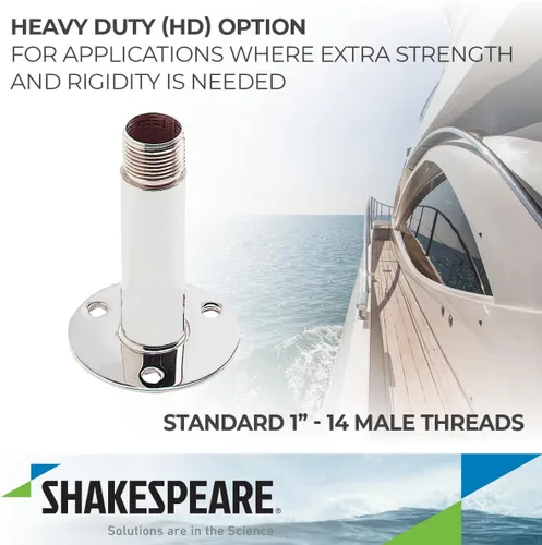 Miniatura 3 de Shakespeare 4365 Marine Straight Mount, Beige, 4 pulgadas