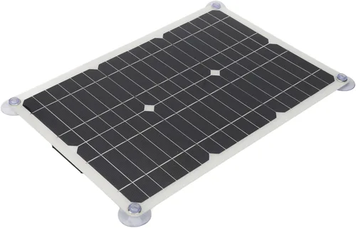 Miniatura 8 de Cargador de batería solar de 18 V 100 W, kit de carga portátil para automóvil, automóvil, motocicleta, barco, controlador USB de 16.5 x 11.0 in