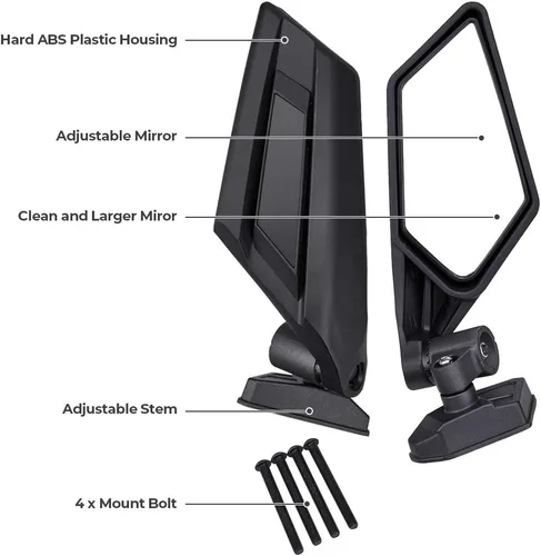 Miniatura 6 de DeYeShiKi Can Am X3 - Espejo retrovisor de carreras compatible con Can Am Maverick X3 RS DS Max Turbo R 2017-2021, accesorios 715002898