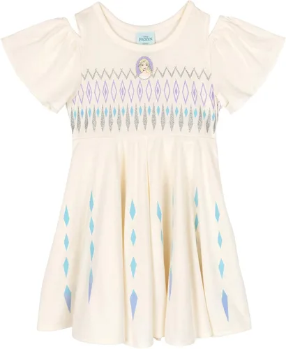 Miniatura 8 de Disney Vestido de princesa con cuello cuadrado y volantes para niñas pequeñas y adultas, tallas de 2T a 2XL