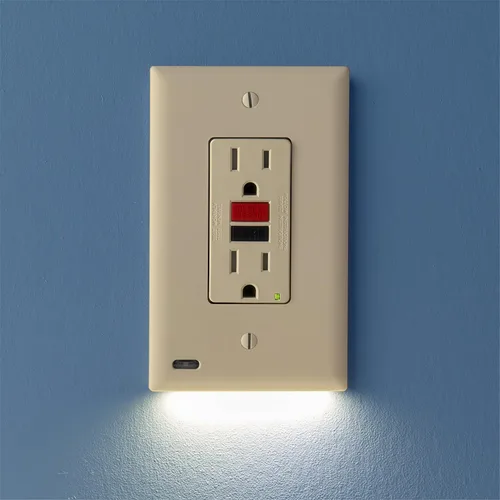 Miniatura 18 de SnapPower Guidelight, placa cobertor de salida con luces de noche LED
