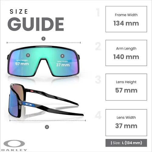 Miniatura 53 de Oakley Sutro OO9406 / OO9462 - Lentes de sol para hombre, kit de correa de accesorios, bolsa de microfibra