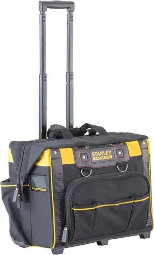 STANLEY FATMAX FMST1-80148 - Carrito rígido con boca abierta, organizador de almacenamiento con múltiples bolsillos, color negro