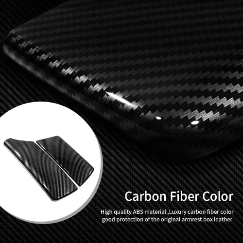 Miniatura 2 de para BMW Serie 5 E60 E61 F10 F11 G30 G32 2004-2021 Cubierta de Caja de Reposabrazos de Coche Color Fibra de Carbono Caja de Consola Central Panel