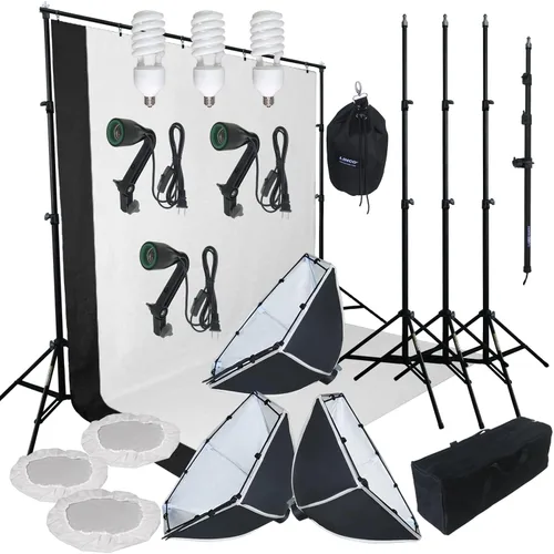 Miniatura 4 de LINCO Lincostore Morning Glory Softbox Studio - Kit de iluminación AM149 - Efecto perfecto y sin proceso desinstalado