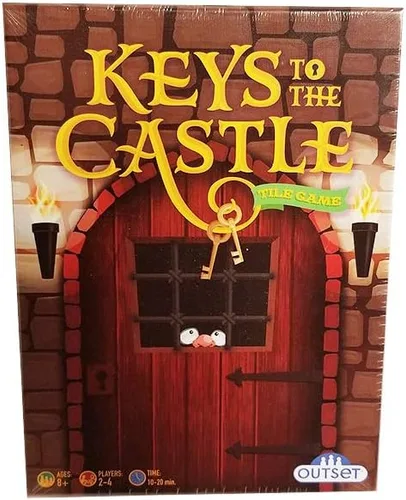 Keys to the Castle - Incluye 54 cartas y 40 azulejos para construir un castillo para que tú y tus compañeros caballeros corran hasta la línea de