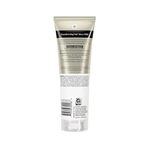 Miniatura 12 de John Frieda ULTRAfiller+ Champú espesante para cabello fino y adelgazante, champú voluminizador con biotina y ácido hialurónico, 8.3 fl oz
