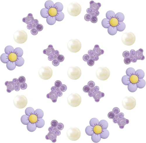 Gummy Bears - Dijes para zapatos, cadena de oso, margarita, flores, decoración de zapatos para mujeres, niñas, niños, regalos de fiesta