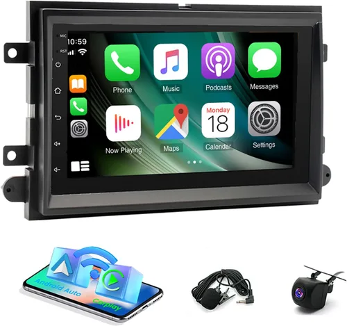 Miniatura 9 de PHEZEN Estéreo de coche de 7 pulgadas con pantalla táctil para Ford F150 2004-2008 F250 2006-2014, Radio de coche Android 13.0 para Escape Focus