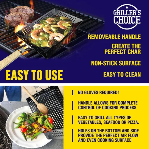 Miniatura 3 de Griller's Choice - Cesta para parrilla (rectangular)