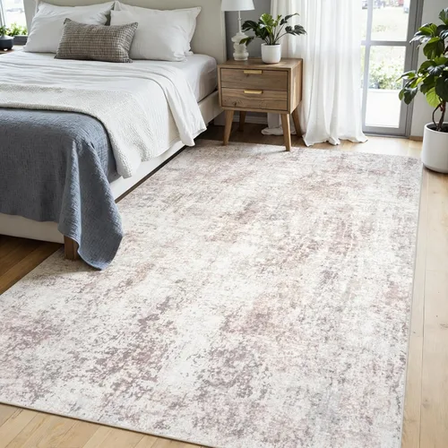 Miniatura 3 de Alfombras 5x7 para sala de estar: gran alfombra suave lavable, moderna, abstracta, antideslizante, sin desprendimiento, para interiores, delgada