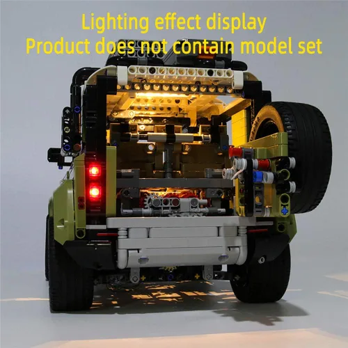 Miniatura 6 de GEAMENT Kit de luces LED para Technic Land Rover Defender - Compatible con el modelo de construcción Lego 42110 (juego de modelos no incluidos)