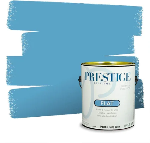 Miniatura 1407 de Pintura Exterior + imprimación PRESTIGE, todo-en-uno, 1 galón, acabado mate, color comparable al Valspar* Royal Gray* VS151-Gris real