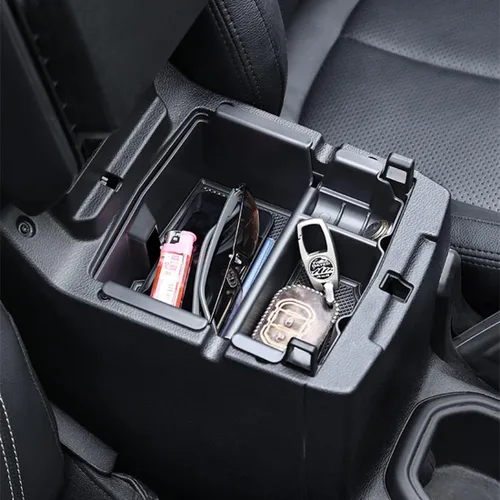 Miniatura 6 de YOCTM Organizador de consola central para Jeep Wrangler JL Gladiator JT 2018 2019 2020 2021 2022 Bandeja Insertar reposabrazos Caja de Organizador