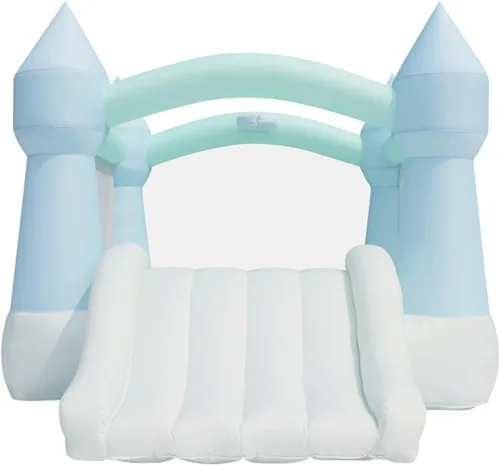 Miniatura 9 de Bounceland Bouncy Castle Daydreamer Casa Inflable Temática de Algodón de Azúcar, Casa Inflable Pastel con Tobogán, 12 pies de largo x 9 pies