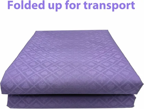 Miniatura 3 de Speed Cloth - Tela de mesa de póquer, sección de 108 x 60 pulgadas, accesorios de fieltro para mesa de juegos de cartas de casino, color morado