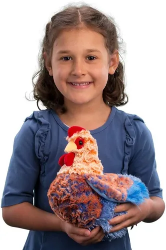 Miniatura 2 de Gallina de peluche Douglas Henrietta de hilo azul, gallina de peluche