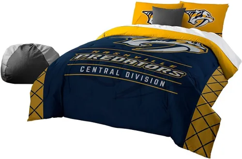 Miniatura 18 de Juego de edredón y funda de almohada para cama individual o matrimonial/queen, con licencia oficial de la NHL
