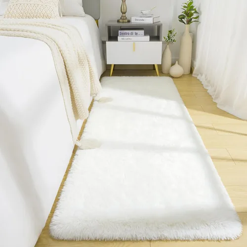 Miniatura 14 de BENRON Alfombras de pasillo esponjosas de 2 x 4 pies, suaves y largas para dormitorio, pasillo, entrada, cocina, alfombra lavable para decoración