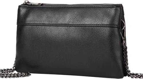 VASCHY SAC - Bolso de mano con tachuelas grandes, de piel sintética suave, cartera cruzada de noche para mujer