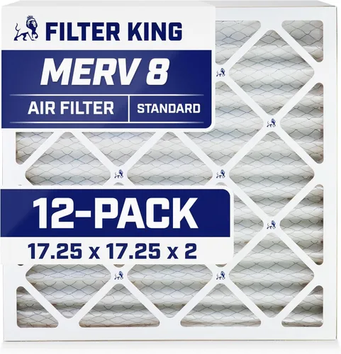 Miniatura 84 de Filter King Filtro de aire de 5.88 x 12.13 x 1 (MERV 8) (paquete de 12) filtros de horno de CA para control de polvo y alergias, fabricados en EE.