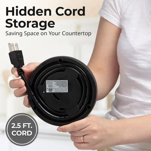 Miniatura 4 de Zulay Kitchen Hervidor eléctrico de ebullición rápida - Hervidor de agua caliente de 1.7 litros 1500 W con apagado automático - Caldera de agua