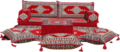 Miniatura 16 de arabicsofa Sofá de piso árabe Jalsa - Sofá tradicional hecho a mano para sala de estar