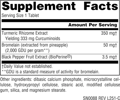 Miniatura 2 de Source Naturals Extracto de cúrcuma - Apoya la respuesta inflamatoria saludable - 50 tabletas
