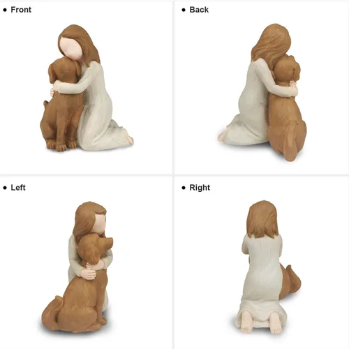 Miniatura 4 de Figuras de ángel de perro, memoriales de amistad de perro ángel para amantes de los perros Multicolor