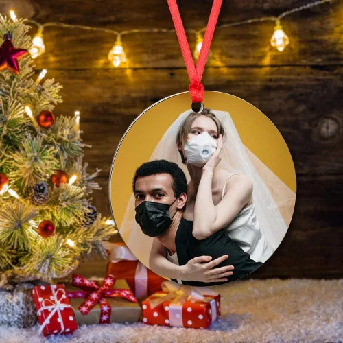 Miniatura 4 de Fortheday Adorno de Navidad personalizado 2023, adorno con foto personalizable, juego de decoración de árbol de Navidad, creativo (sobrevivido)